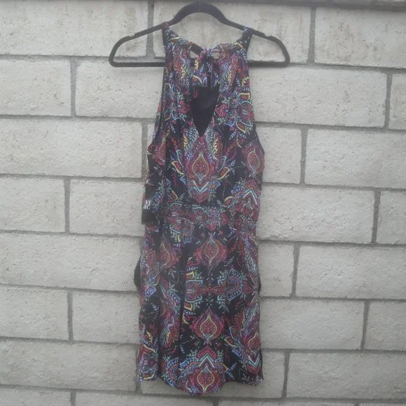 SOLD New York & Company NY&C Print Sleeveless Romper Size Med NEW - Picture 3 of 3